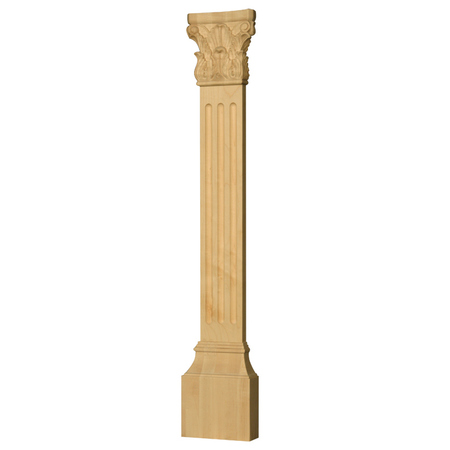 OSBORNE WOOD PRODUCTS 34 1/2 x 6 Corinthian Pilaster Assembly in Alder PK 3509A
